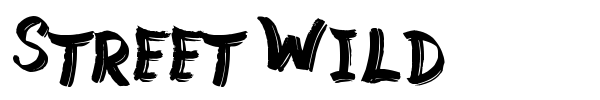 Street Wild font preview